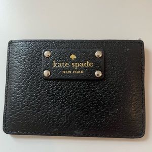 Kate spade black card holder